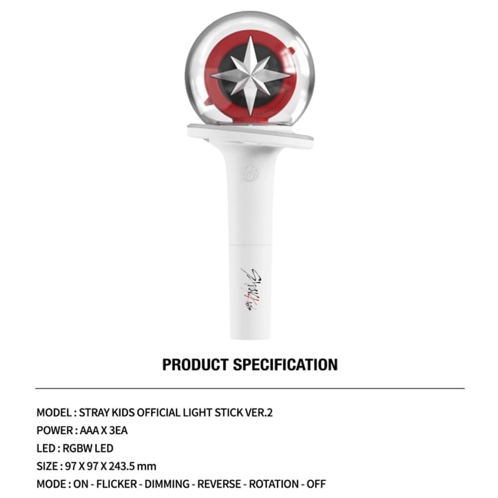 Kofisa Stray Kids Official Lightstick Version 2 in White (photo 3)