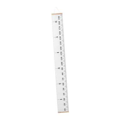 Measurement Chart Hanging Growth Ruler For Nursery Wall Decor White