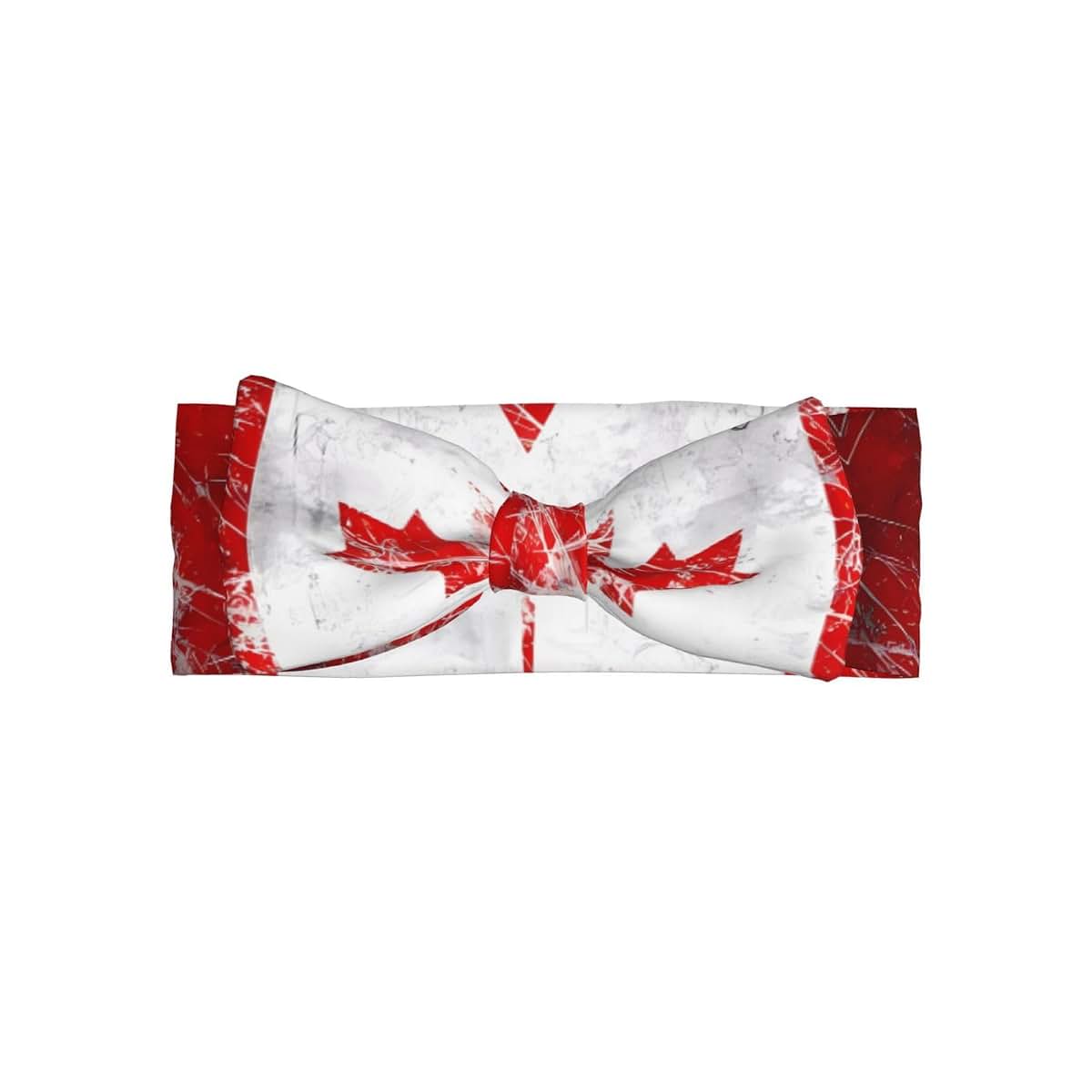 WZYCWB Retro Canada Flag Baby Bow Headband