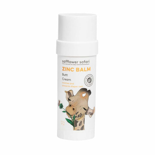 Safflower Safari Baby Zinc Balm Stick - 3 Ounce Butt Cream