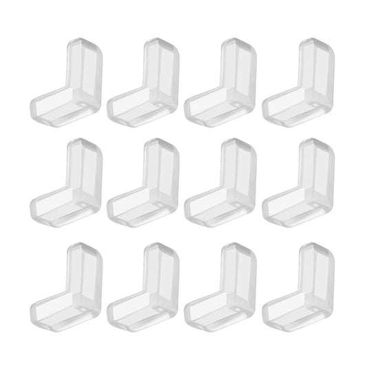 BdiliUSA 12 Packs PVC Transparent L Type Corner Protectors, Furniture Bumper Cushion Table Edge Corner Protector