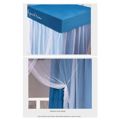 JBJIABAIHUO Student Shading Mosquito Net Multi Function Easy Install Single Door Color Matching Double Layer Polyester (photo 3)