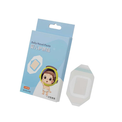 MENGLANSI 10 Pieces Professional TPU Belly Button Patches Single Time Use Breathable Navel Guard for Newborns Skin