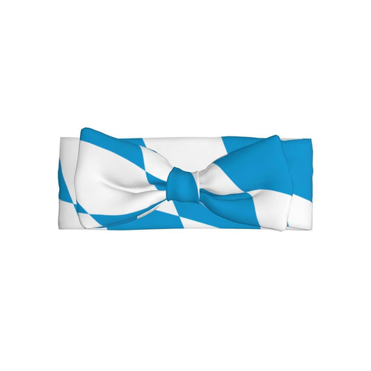 WZYCWB Bavarian flag Bow headband, children's elastic bow hair accessories, 0-6 months, hair bows for newborns