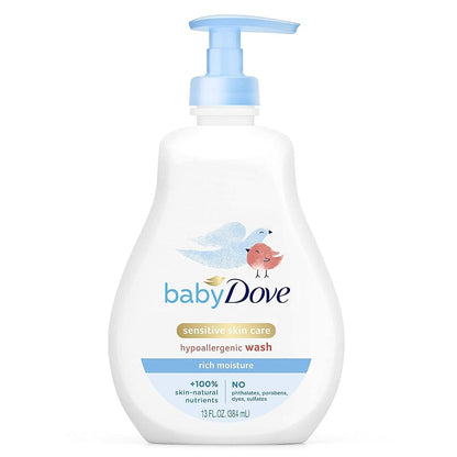 Baby Dove Tip To Toe Wash Rich Moisture, 13 Oz, Pack Of 5