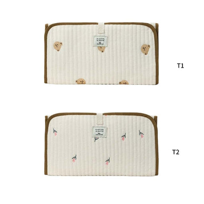GKOXUQ Portable Baby Changing Pad Foldable & Water Proofing Mat Built-in Mesh Pocket for Newborns and Parents During (photo 3)