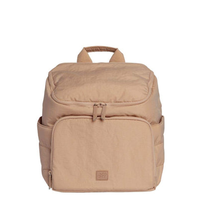 Freshly Picked Mini Zurich Diaper Bag Backpack, 12 Pockets, Nylon, Dune