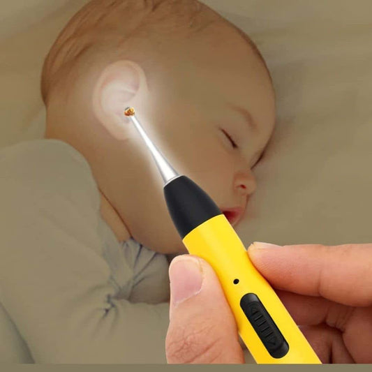Jualyue Baby Nose and Ear Cleaning Tool Set with LED Light
