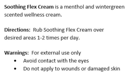 Hillestad Pharmaceuticals Soothing Flex Cream with Mint and Wintergreen, 2 oz