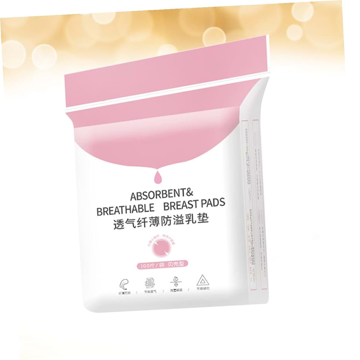 UTHCLO Disposable Breast Feeding Pads, 100 Pack, Breathable Nonwoven