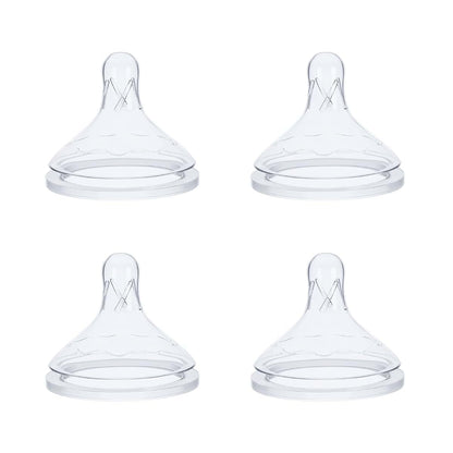 Cathill Silicone Baby Nipple for Dr Brown's Wide-Neck Bottles, Slow Flow Level 1, 6-Pack, 0m+