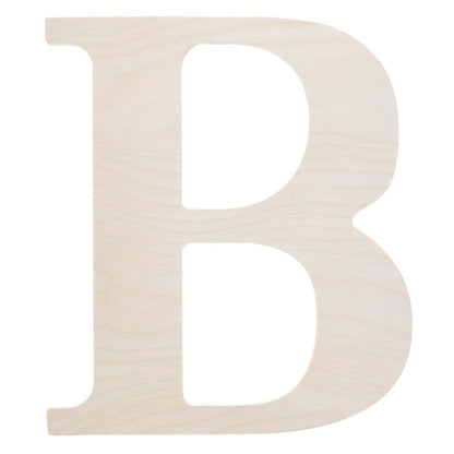 Good Wood By Leisure Arts 9.5 Inch Wooden Letter B for Crafts and Decor