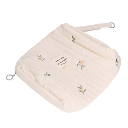 01 02 015 Outdoor Cotton Embroidered Diaper Bag