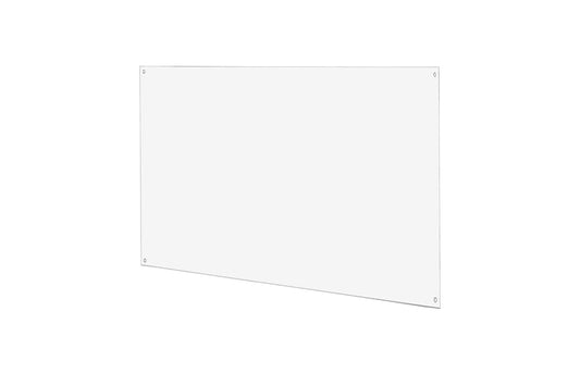 Door Push Plate with Pre Drilled Holes Clear Acrylic 6" x 12" Protective Plastic Piece 1/8" Thick for Scuff Marks and