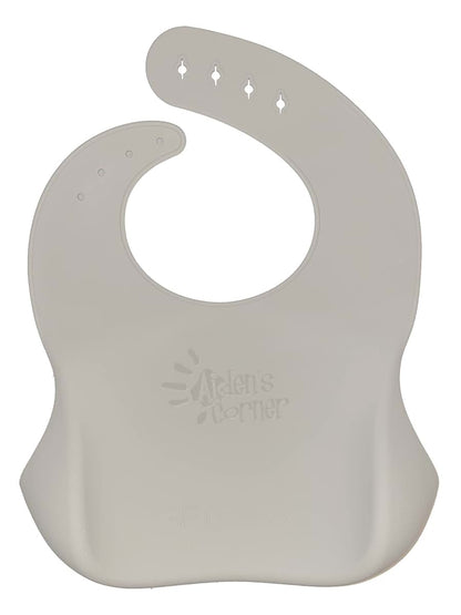 Aiden's Corner Silicone Waterproof Bib for Infants and Toddlers Unisex