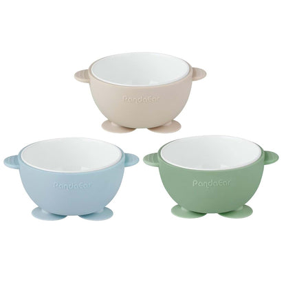 PandaEar Ceramic Baby Bowls With Silicone Sleeves