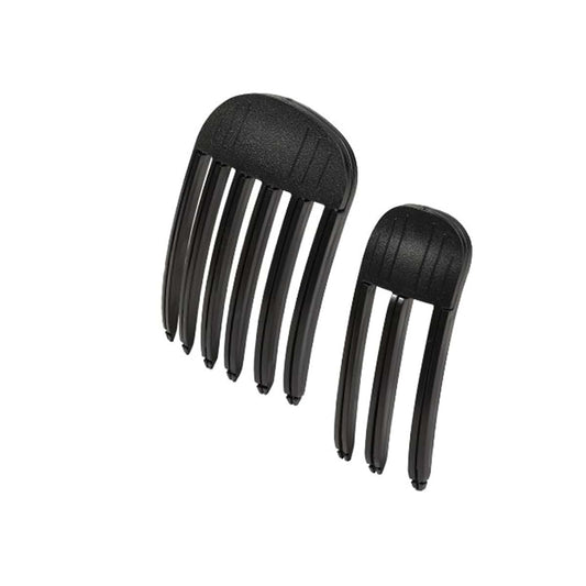 ZyrWyhh Fluffy Lazy Hair Clip 2-Pack in Black