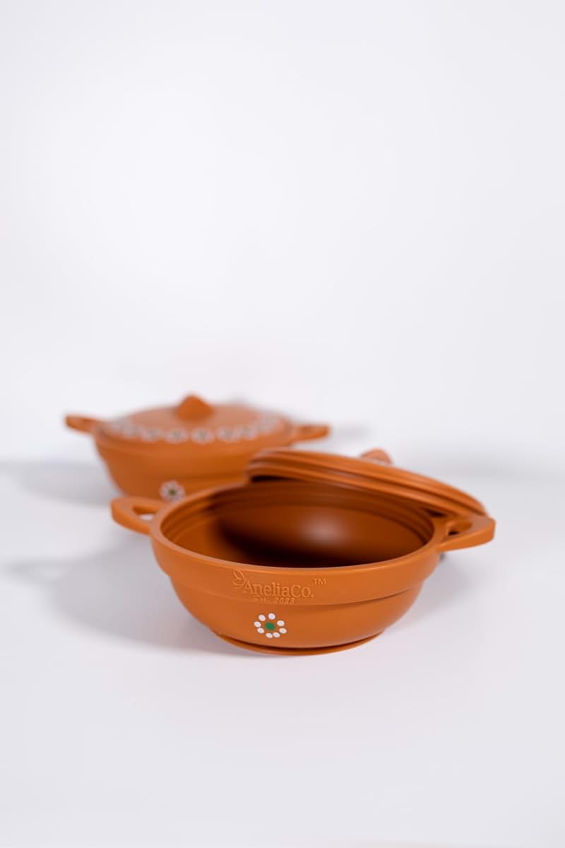 Anelia Co. Silicone Barro Mealtime Set With Suction Plate And Bowl