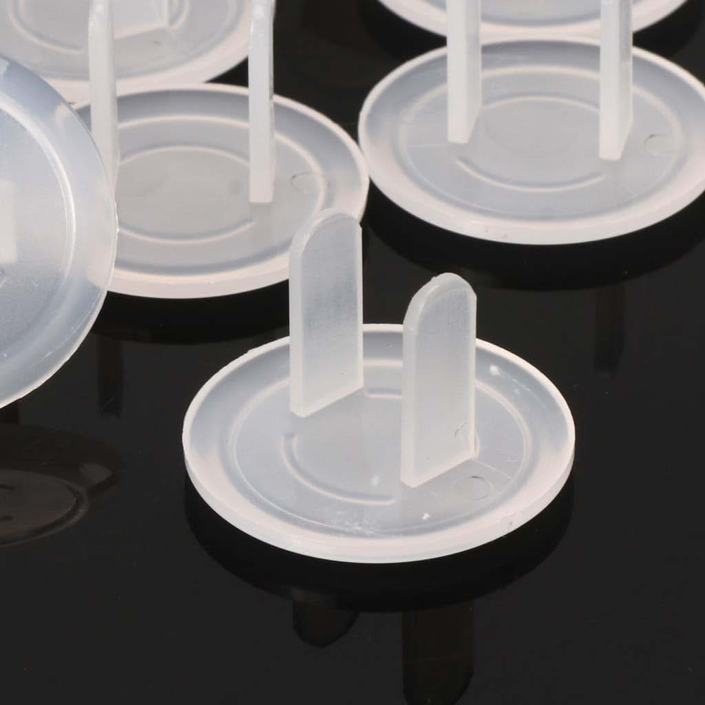Acahhotxx 10 Pcs White US Power Socket Outlet Safety Guard Covers