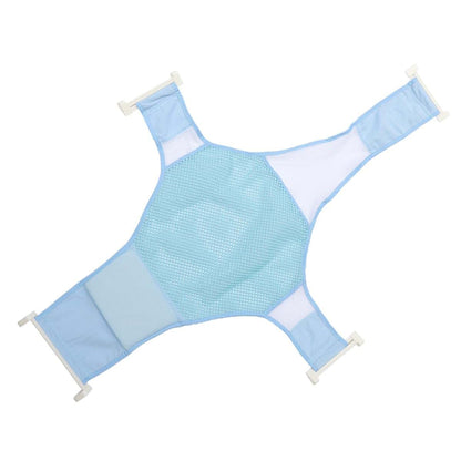 Yardwe Adjustable Newborn Bath Seat Support Net, Non-Slip Blue Mesh