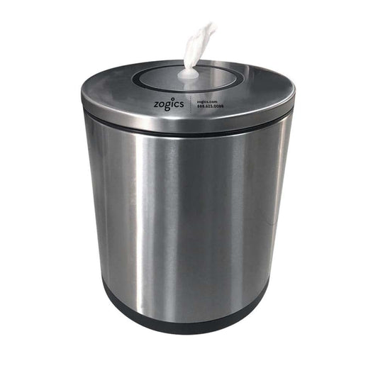 Zogics Tabletop Stainless Steel Wipe Dispenser for Full Size Rolls