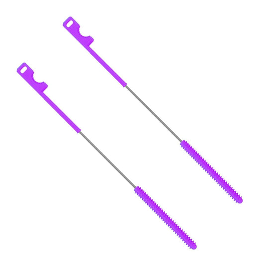 XAGMODSHN Silicone Straw Brushes Pack of 2 with Bendable Heads
