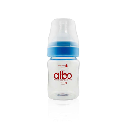 Albo Baby Glass Natural Flow Feeding Bottle 5oz