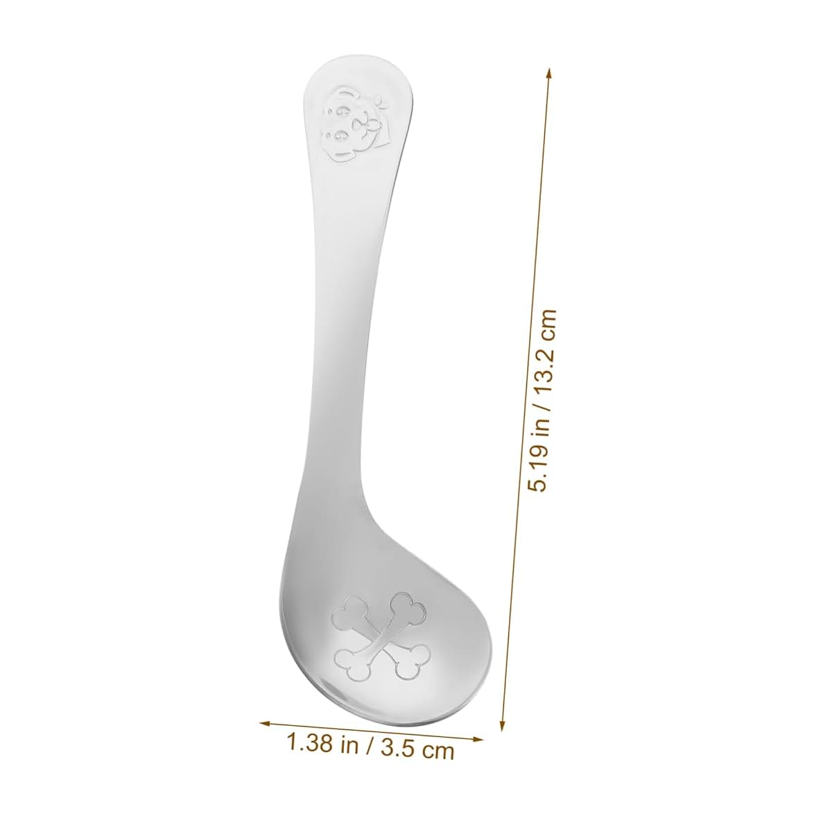 BabyOneStop 2 Pack Stainless Steel Baby Feeding Spoons With Ergonomic Handles