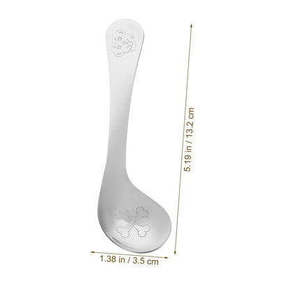 BabyOneStop 2 Pack Stainless Steel Baby Feeding Spoons With Ergonomic Handles