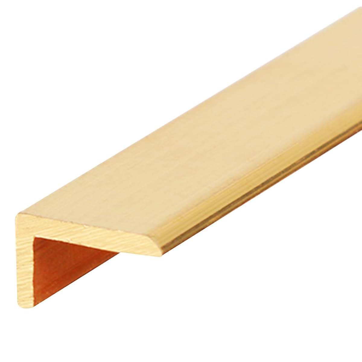 Zzpdnjt Brushed Brass Stair Nosing Edge Trim For Furniture And Wall Protection