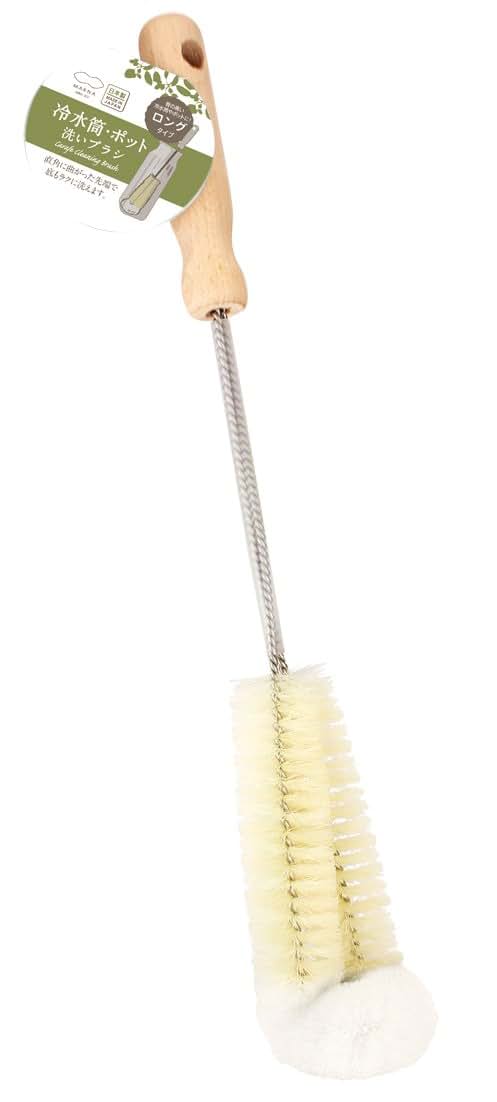 MARNA Bottle Brush Wooden Handle Long