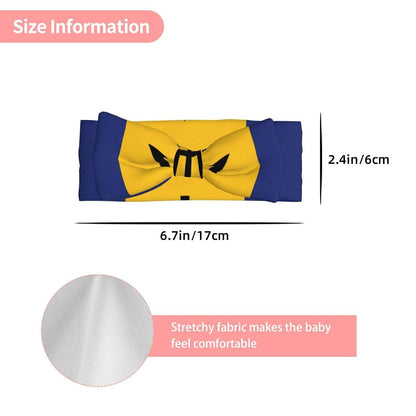 WZYCWB Barbados Flag Baby Bow Headband For Infants (photo 3)