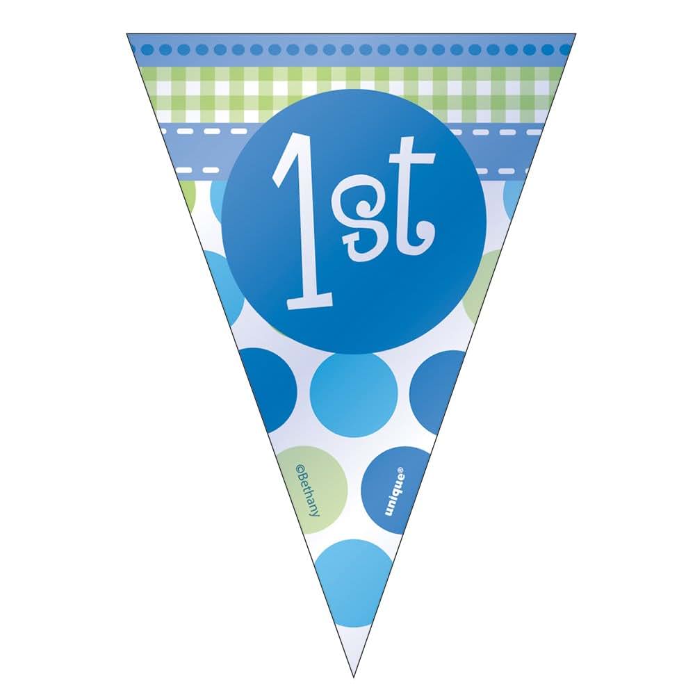 Unique Party 1st Birthday Turtle High Chair Kit | Blue | 4 Pcs (photo 4)