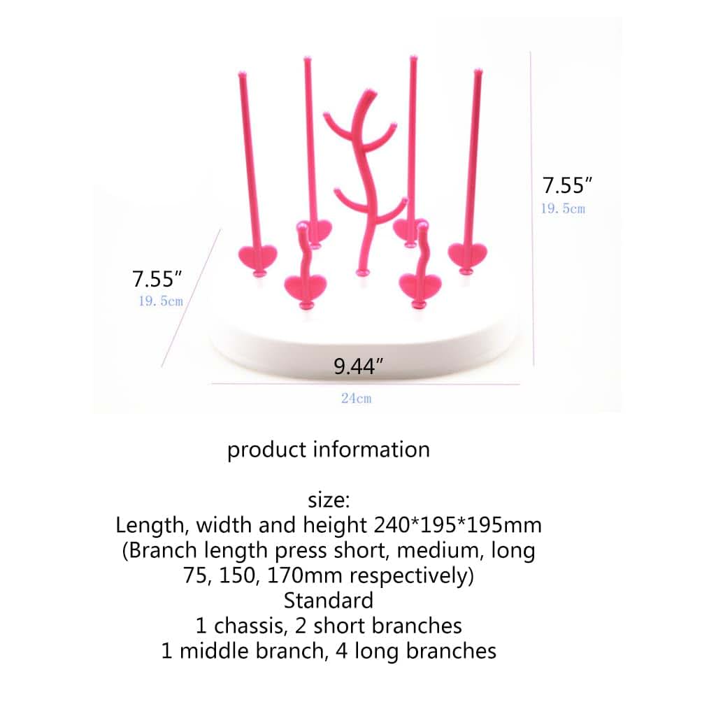 Gllehkt Baby Bottle Drying Rack Foldable