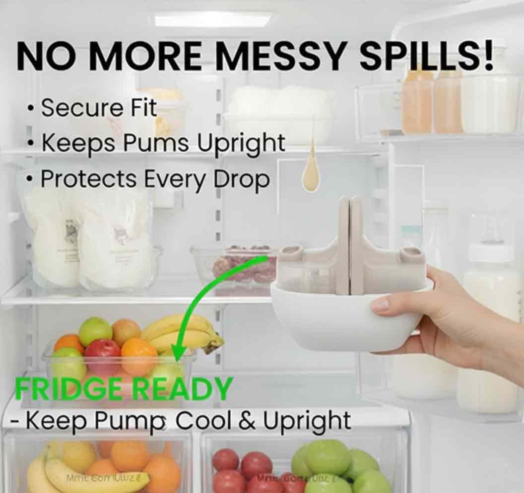 Breast Pump Holder for Eufy S1/E10/E20, Hands-Free Stand, PLA Plastic, White
