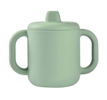 Béaba Beaba Silicone Sippy Cup, 5.5 oz, Silicone Material, Leakproof Lid, for Baby Toddler, Sage