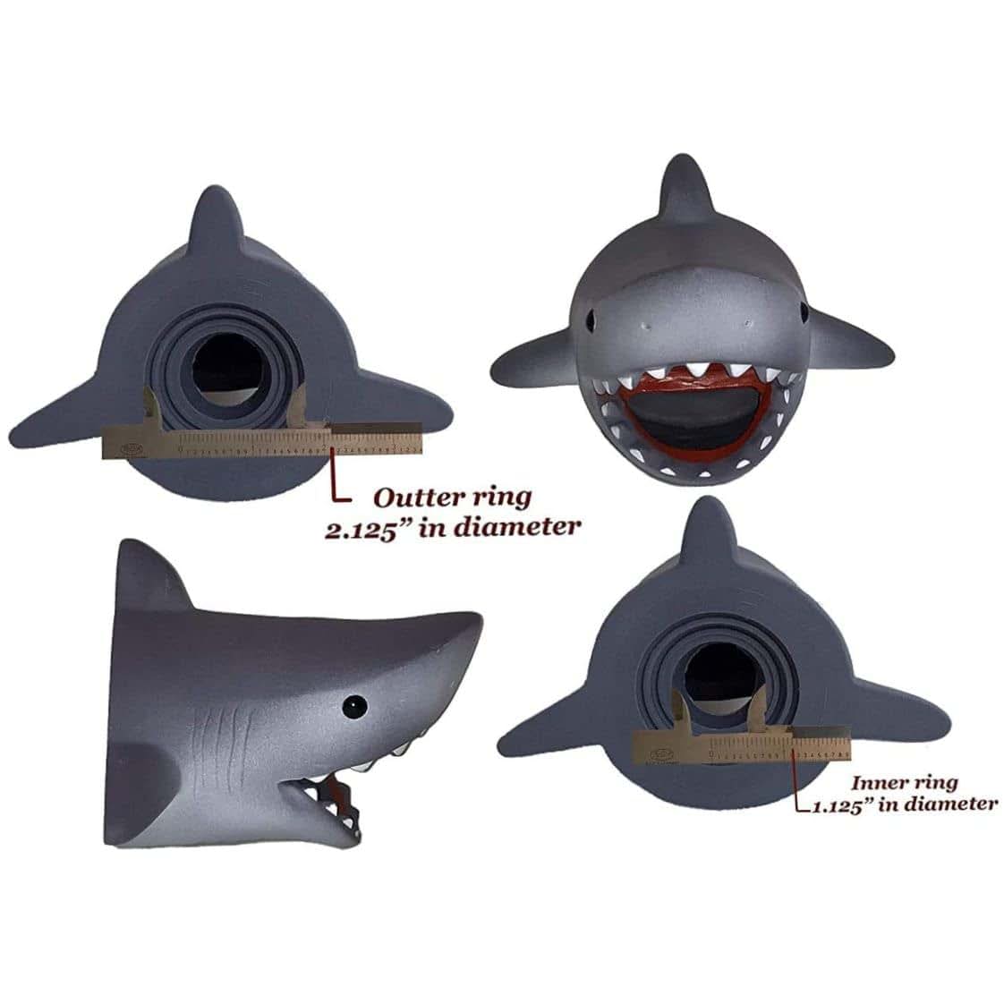 UWEOTYYY Grey Shark Children's, Bath Spout Cover for Baby Kids Toddler Bathroom Bathtub, Fun Safety Child Kitchen (photo 4)