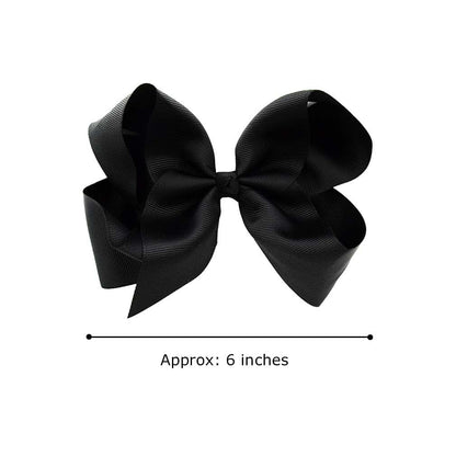 DEEKA 12 Piece Grosgrain Ribbon Hair Bow Alligator Clips for Girls
