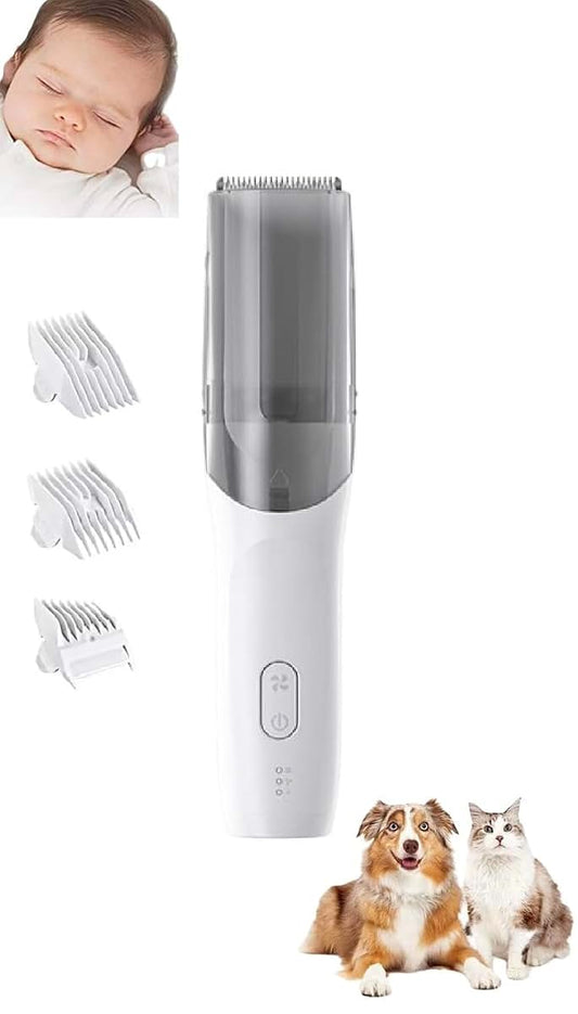 Omana 2-in-1 Vacuum Hair Clippers With Cordless Rechargeable Design