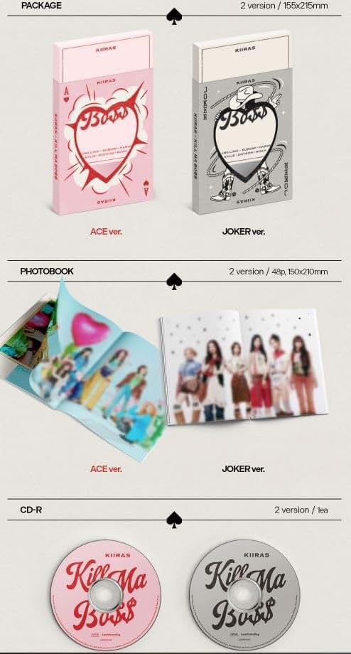KIIRAS Kill Ma Boss [Photobook Ver.] 1st Mini Album (2 Versions)