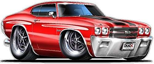 FatCat Wall Graphics 1970 Chevelle LS-6 454 Wall Decal, Reusable Vinyl Sticker