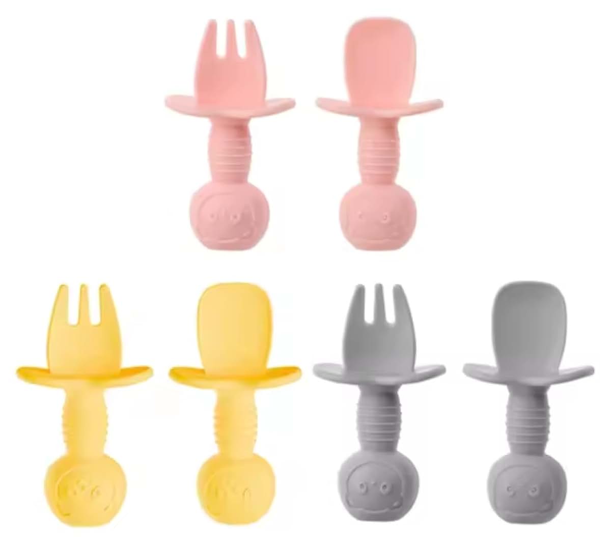 Yummy Baby 3-Pack Feeding Utensils Set for Toddlers