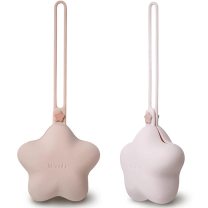 Moonkie Silicone Pacifier Holder Case 2 Pack