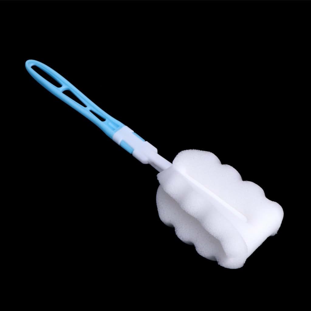 ljhnba Removable Sponge Baby Cup Bottle Brush with Handle