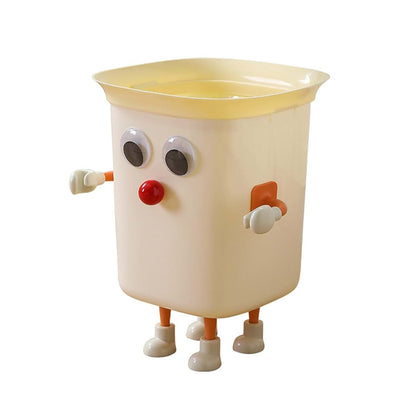 IWOMA Large Eye Lidless Trash Bin For Kids Room Decor