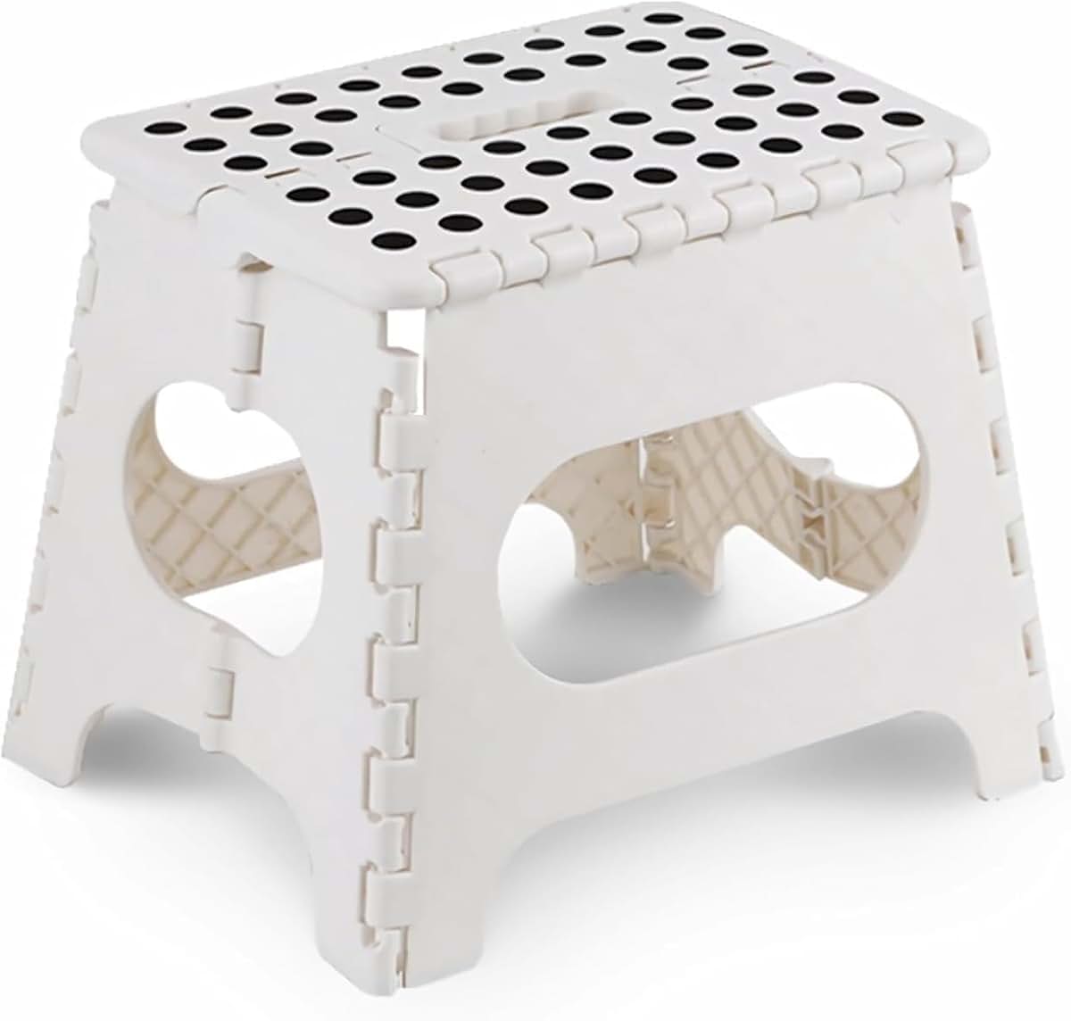 KOSMIIC Foldable Plastic Step Stool for Home and Office use – Heavy Duty Non-Slip Folding Stool for Bathroom, Kitchen