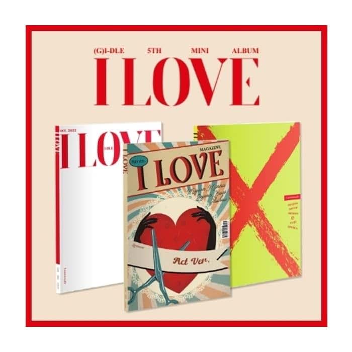 Dreamus (G)I-DLE I Love 5th Mini Album 3 Version Set