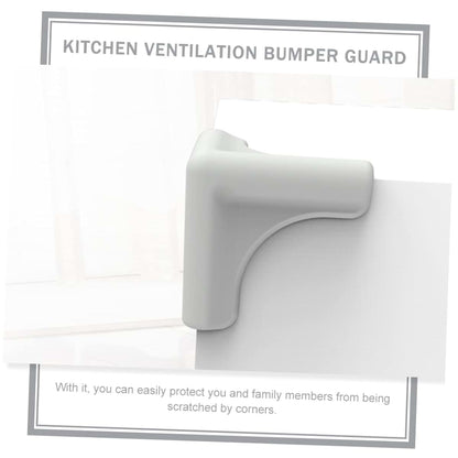 COOLHIYA 4-Piece Silicone Corner Guards for Furniture, Grey, Cuttable Length