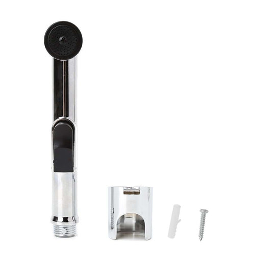BEIDUOYANG Toilet Handheld Bidet Sprayer Shattaf Cloth Diaper Sprayer ABS Polished Silver