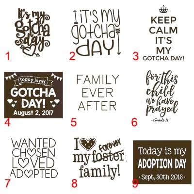 Glitzby Gotcha Day Personalized Wooden Block Adoption Gift (photo 3)